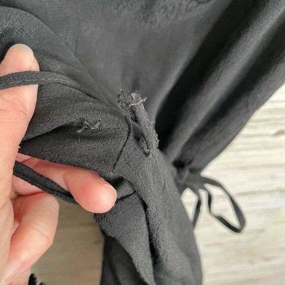 Topshop black wrap dress mini size 2 - Picture 9 of 9